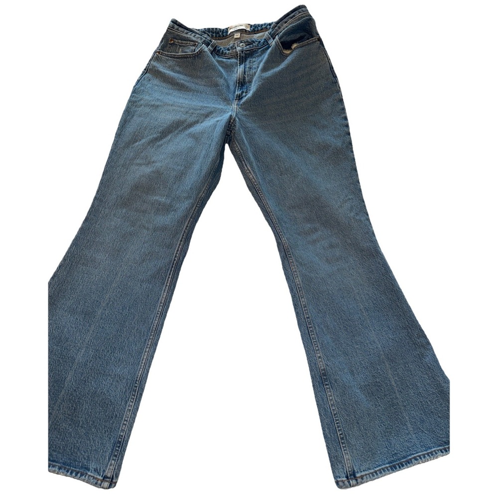 Abercrombie & Fitch The High Rise Vintage Flare Curve Love Light Wash Jeans